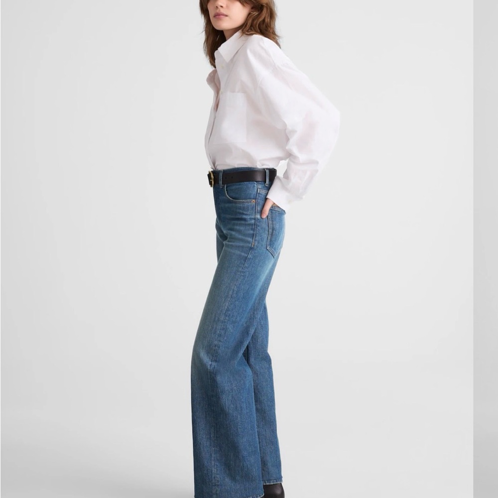 NWOT Madewell the perfect vintage wide leg Blue Jean Sz  27 tall - Picture 4 of 10